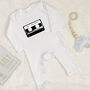 Mixtape Personalised Baby Rompersuit, thumbnail 3 of 5