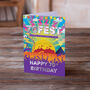 70 Fest Festival Theme 70th Birthday Card 70 Fest, thumbnail 2 of 2
