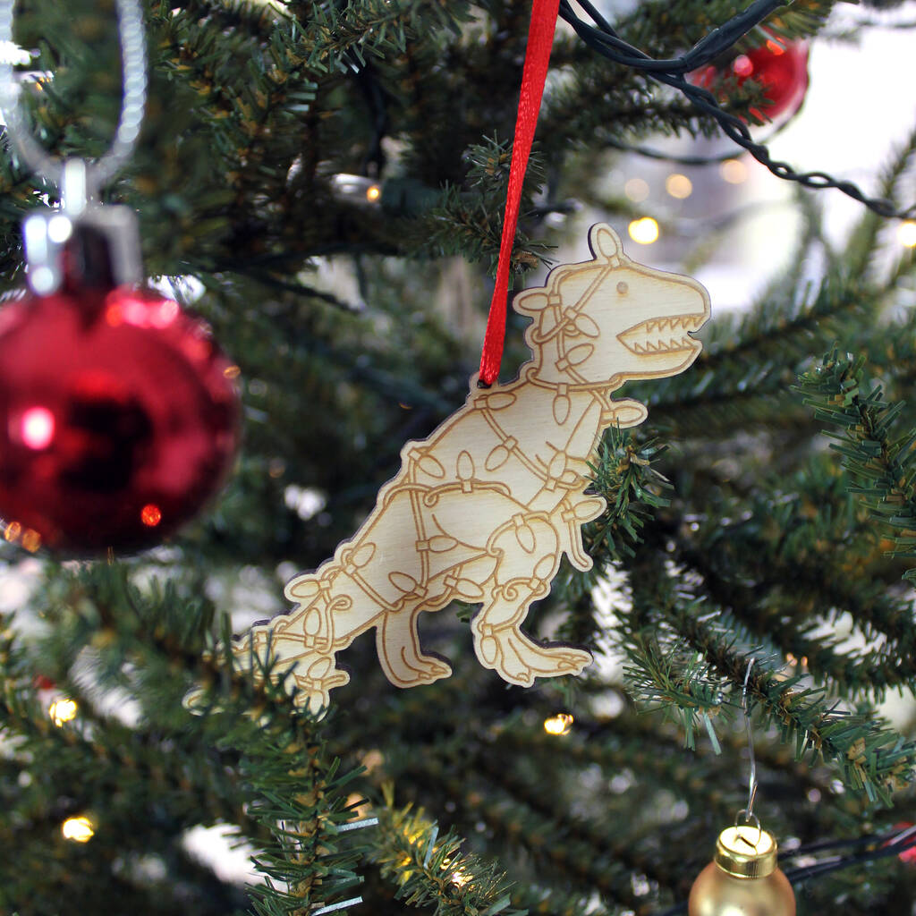 Tree Rex Dinosaur Christmas Decoration By Dinosaurs Doing Stuff