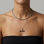 Labradorite Beaded Sterling Silver Necklace Set, thumbnail 3 of 8