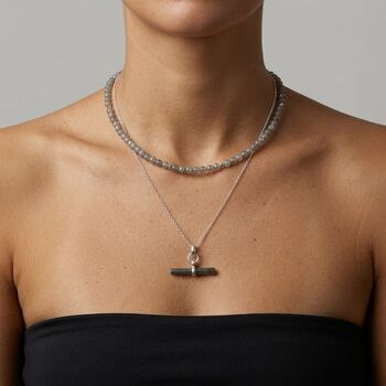 Labradorite Beaded Sterling Silver Necklace Set, 3 of 8