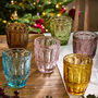 Set Of Six Roselle Coloured Tumblers, thumbnail 1 of 6