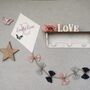 Pink Grey White Nursery Decor, Personalised Gift Baby, thumbnail 4 of 12