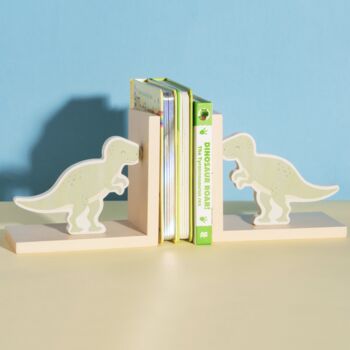 Personalised Dinosaur T Rex Bookends, 4 of 4