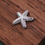 Oxidise Sterling Silver Star Fish Stud Earrings, thumbnail 3 of 12