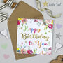 Superstar Floral Birthday Card, thumbnail 1 of 2