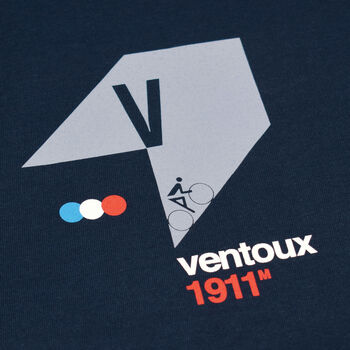 Ventoux 1911 Navy Cycling T Shirt, 3 of 6