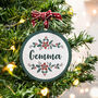 Personalised Vintage Pattern Christmas Bauble, thumbnail 1 of 5