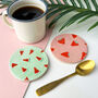 Colourful Fruit Themed Coasters, thumbnail 1 of 9
