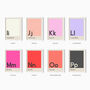 Personalised Colour Swatch Initial Name Art Print, thumbnail 8 of 10