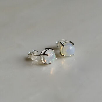 Real Opal Claw Set Studs, 2 of 3