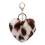 Trendy Leopard Print Heart Shaped Keyring’s, thumbnail 2 of 4