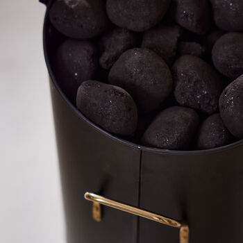 Black Brass Handle Coal Bucket, 7 of 7
