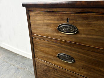 19th Century Georgian Antique Mahogany Chest Of Drawers, 7 of 12