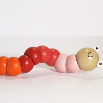 Wiggly Worm Wooden Toy, 2 of 3