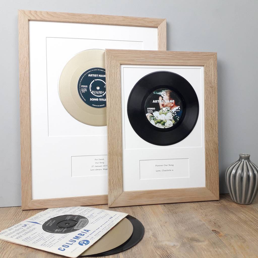 Personalised Framed Vinyl Record Song By Vinyl Village ...