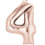 Rose Gold Foil Number Balloon, thumbnail 3 of 3