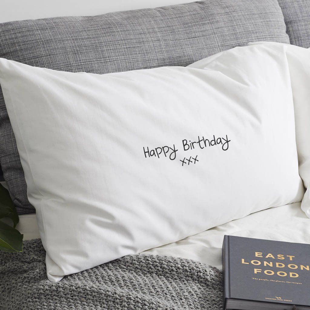 Personalised His Or Her Pillow Case By A Piece Of