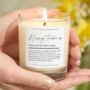 Nursery Teacher Gift Teacher Definition Scented Candle, thumbnail 1 of 9