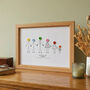 Personalised Grandad And Grandchildren Print, thumbnail 2 of 8