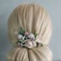 Blush And White Flower Hair Comb, thumbnail 2 of 5