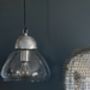 Etched Metal And Glass Pendant Lights, thumbnail 3 of 4