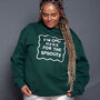 Only Here For The Sprouts Christmas Sweatshirt, thumbnail 4 of 7