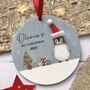Personalised Baby First Christmas Penguin, thumbnail 1 of 3