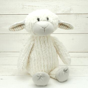 Baby Snuggly Sheep Plush Soft Toy, Baby Safe, 2 of 6