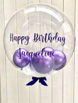 Personalised Large Gumball Bubble Balloon, 6 of 12