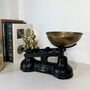 Vintage Salter Staffordshire Cast Iron Kitchen Scales With Brass Weights, thumbnail 1 of 6