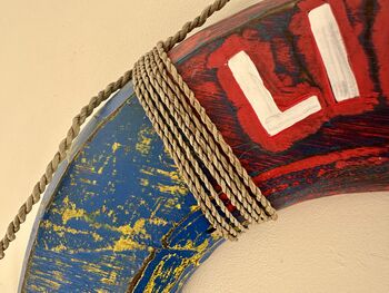 50cm Large Multi Coloured “Lifes A Beach' Buoy Ring Fun Gift, 6 of 7