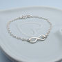Sterling Silver Infinity Bracelet Can Be Personalised, thumbnail 5 of 5