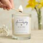 Anniversary Gift Wedding Happy Anniversary Candle, thumbnail 1 of 8