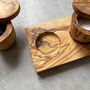 Italian Olive Wood Pot And Stand Set, thumbnail 4 of 8