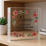 Floral Sentimental Personalised Crystal Token, thumbnail 1 of 10