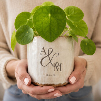 Personalised Couple Initials Plant Pot, 3 of 7