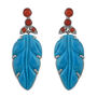 Tamarind Turquoise Coral Earrings, thumbnail 1 of 4