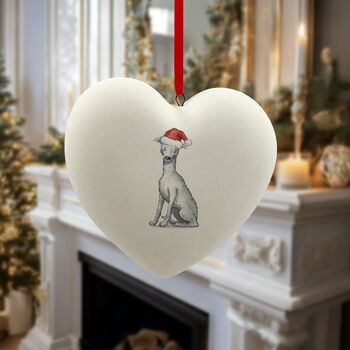 Whippet Ceramic Bauble, 5 of 6