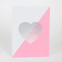 Pink Heart Foiled Card, thumbnail 1 of 2