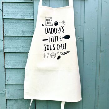 Personalised 'Daddy's Little Chef' Apron, 4 of 10