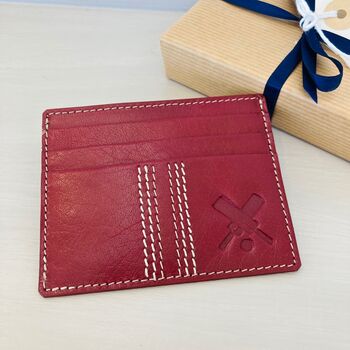 Leather Cricket Card Holder ~ Boxed, 3 of 5