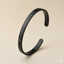 Black Personalised Cuff Bracelet, thumbnail 1 of 10