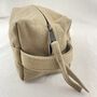 Fair Trade Unisex Canvas Washbag Shaving Pouch Vegan, thumbnail 8 of 12