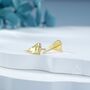 Tiny Walrus Stud Earrings In Sterling Silver, thumbnail 6 of 12