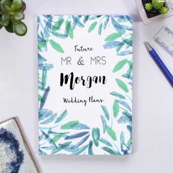 Personalised Mr And Mrs To Be Engagement Notebook Gift, 2 of 12