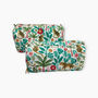 Leopard Print Cotton Washbag, Make Up Bag, With Waterproof Lining Set Of Three, thumbnail 2 of 3