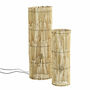 Set Of Two Tall Round Reed Lamp, thumbnail 2 of 2