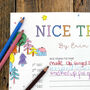 Personalised Colour In Nice List Advent Calendar, thumbnail 1 of 10