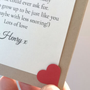 Letter To Daddy Keepsake Card, 3 of 7